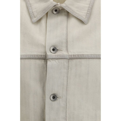 White Cotton Denim Jacket