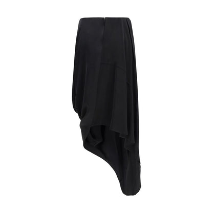 Black Copper Midi Skirt