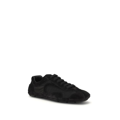 Black Calf Leather Bos Taurus Athletic Sneakers