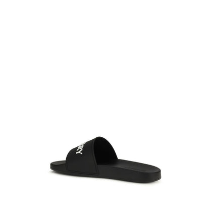 Black Rubber Slippers