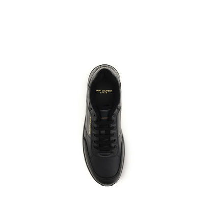Black Calf Leather Bos Taurus Low Top Sneakers