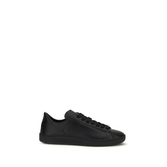 Black Calf Leather Bos Taurus Sneakers