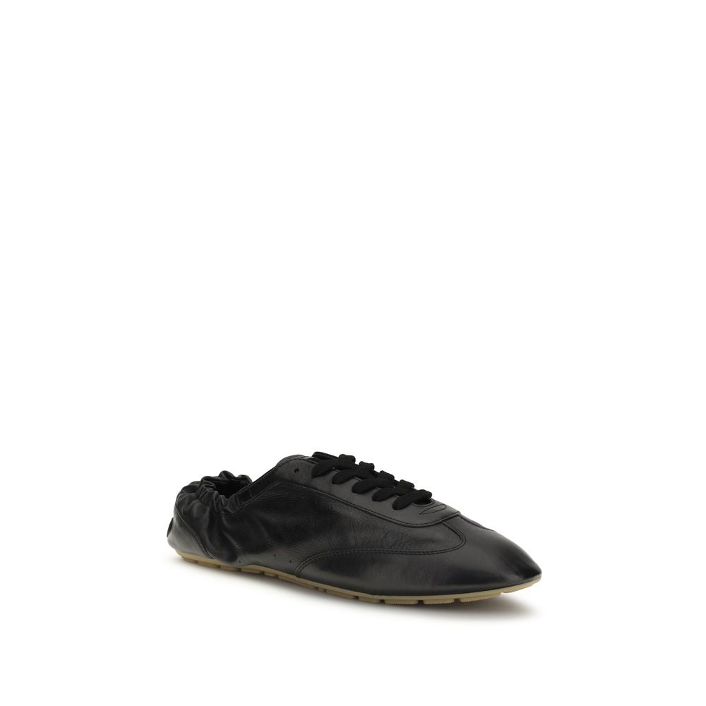 Black Calf Leather Bos Taurus Athletic Sneakers