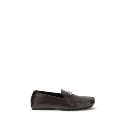 Black Calf Leather Bos Taurus Slip-On Loafers