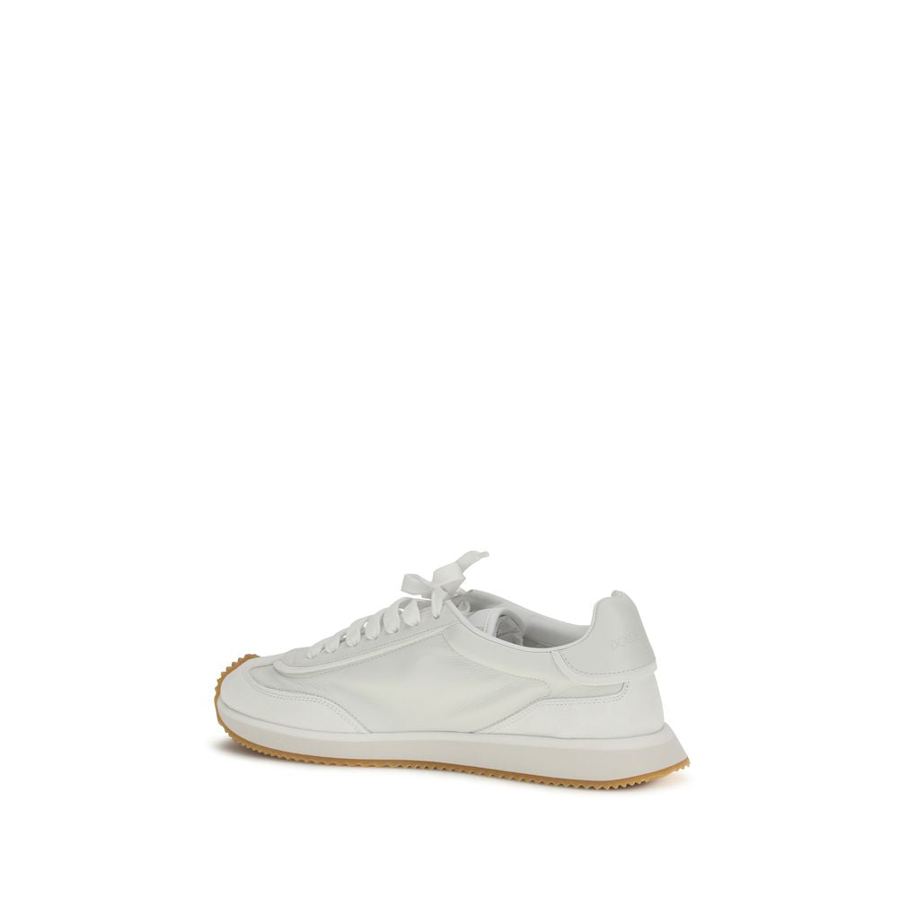 White Calf Leather Bos Taurus Athletic Sneakers