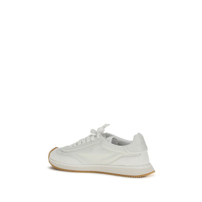 White Calf Leather Bos Taurus Athletic Sneakers