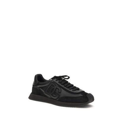 Black Calf Leather Bos Taurus Athletic Sneakers