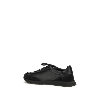Black Calf Leather Bos Taurus Athletic Sneakers