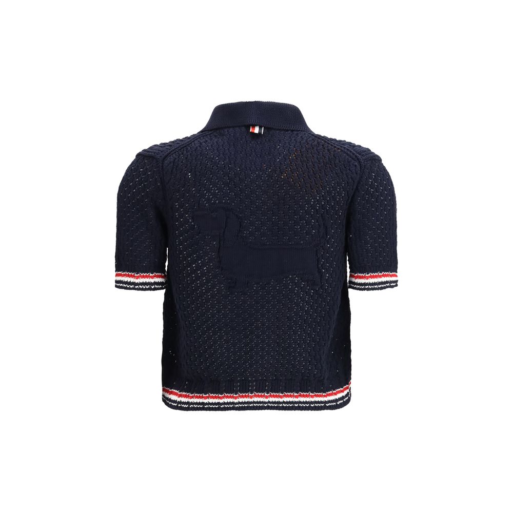 Blue Cotton Cardigan