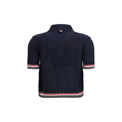 Blue Cotton Cardigan