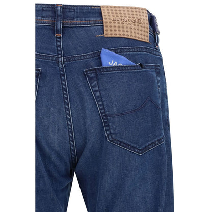 Blue Cotton Slim Fit Jeans