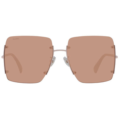 Rose Gold Metal Sunglasses