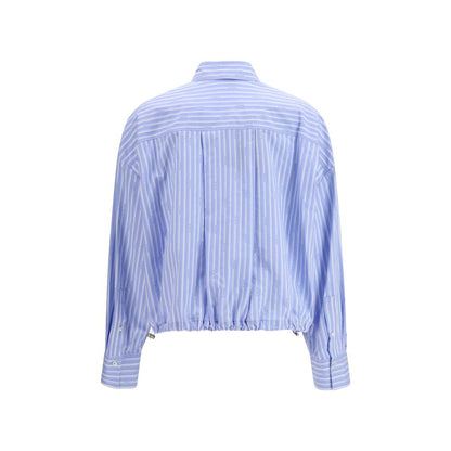 Blue Cotton Pattern Shirt