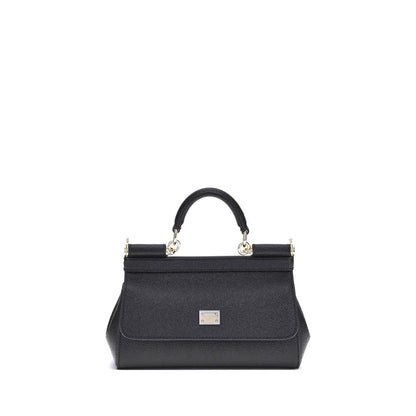 Black Calf Leather Bos Taurus Handbag