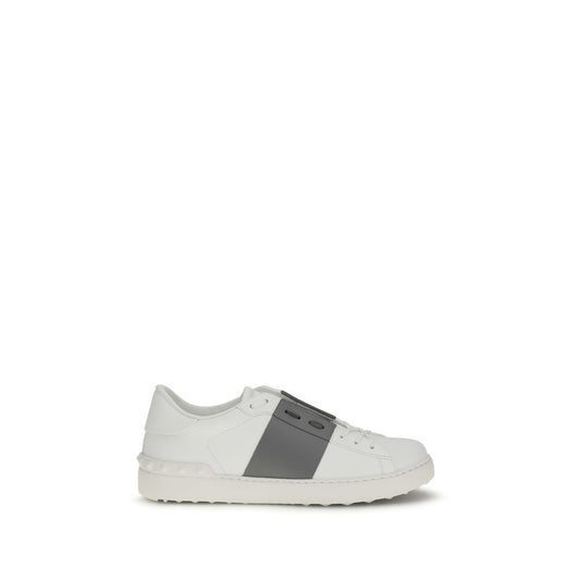 White Calf Leather Bos Taurus Low Top Sneakers