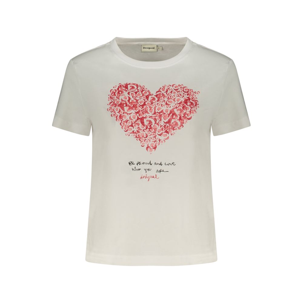 Bianco Cotton Women T-Shirt