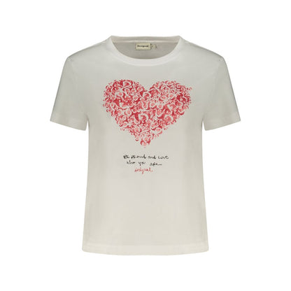 Bianco Cotton Women T-Shirt