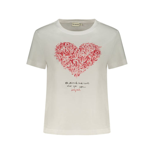 Bianco Cotton Women T-Shirt