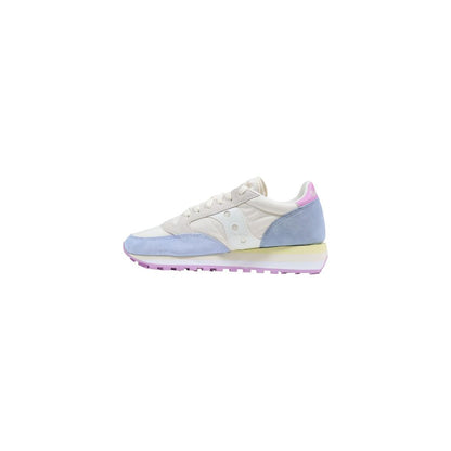 Cream Suede Leather Athletic Sneakers
