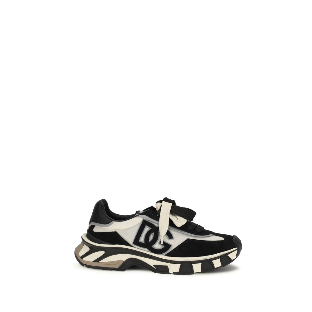 Black Calf Leather Bos Taurus Athletic Sneakers
