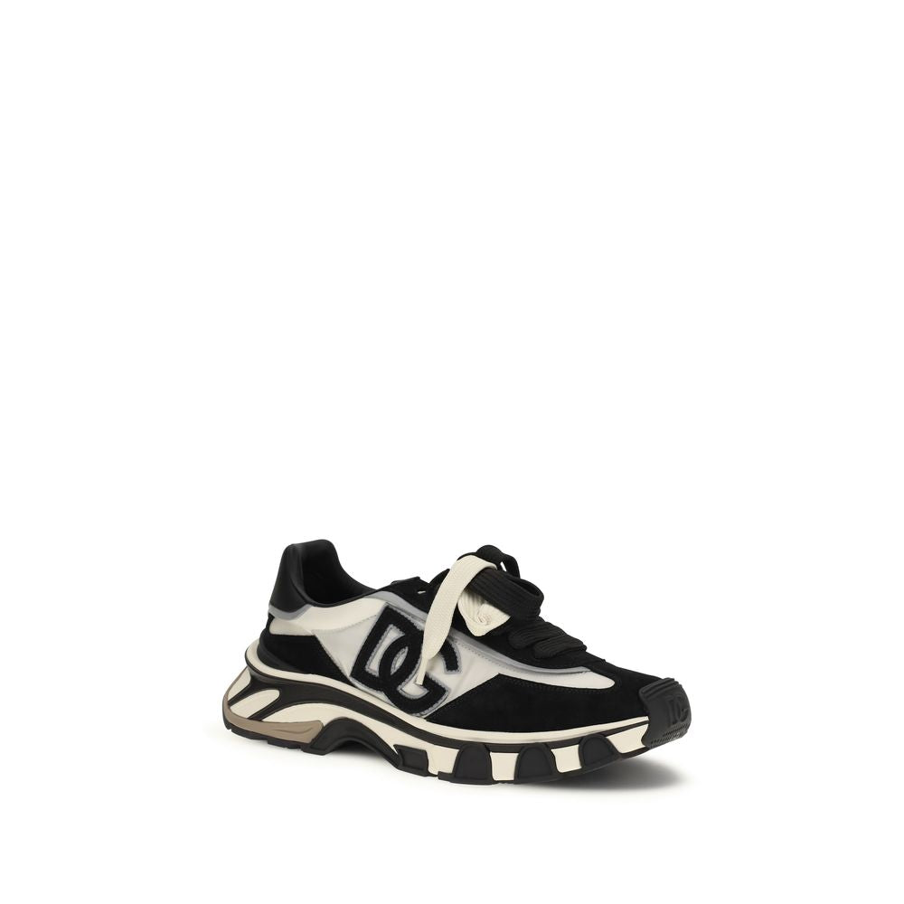 Black Calf Leather Bos Taurus Athletic Sneakers