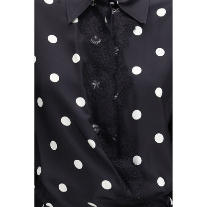 Black Silk Casual Dress