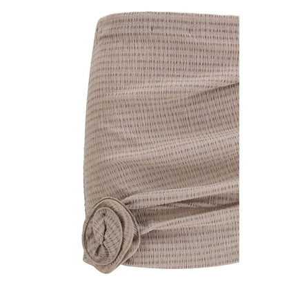 Brown Lyocell Mini Skirt