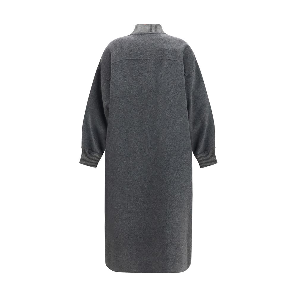 Gray Nylon Coat