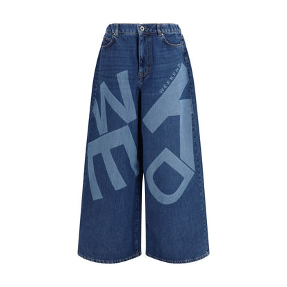 Blue Cotton Jeans Denim