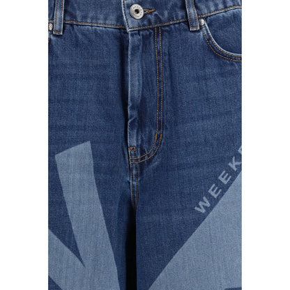 Blue Cotton Jeans Denim