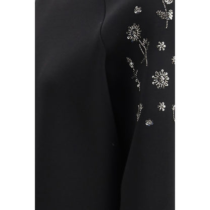 Black Polyester Sweatshirt
