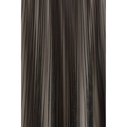 Black Polyester Long Skirt