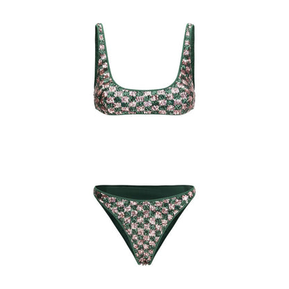 Multicolor Polyester Bikini