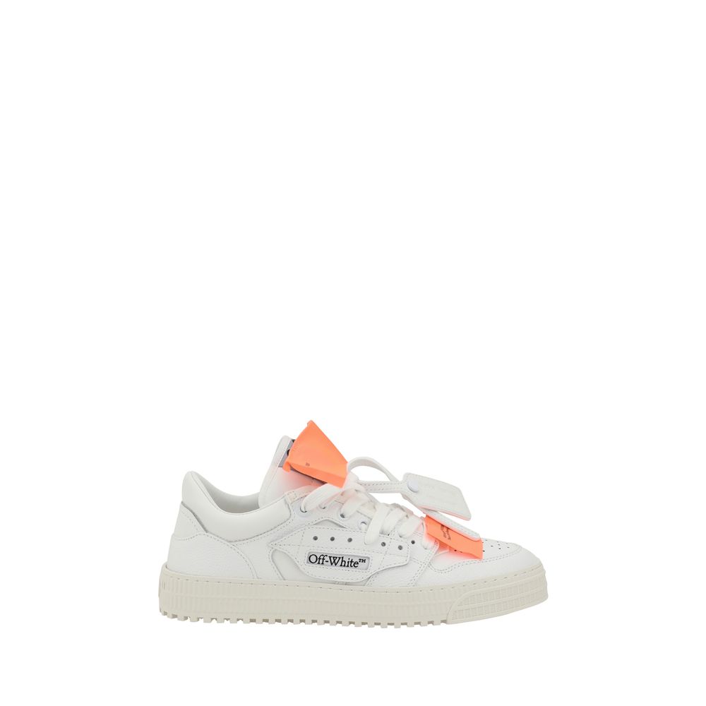 White Calf Leather Bos Taurus Low Top Sneakers