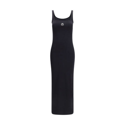 Black Cotton Casual Dress