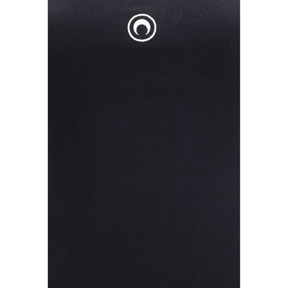 Black Cotton Casual Dress