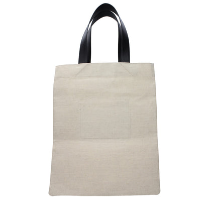 Beige Fabric Handbag