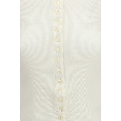 White Cotton Cardigan