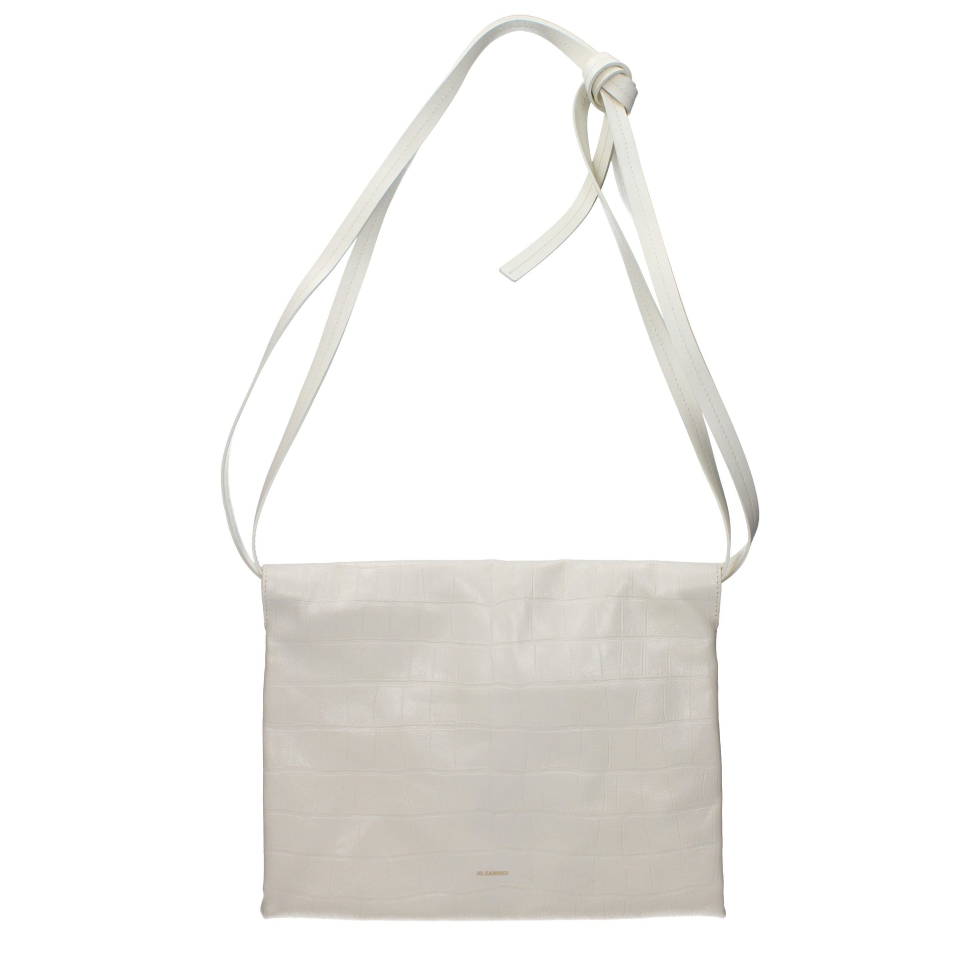Beige Leather Crossbody Bag