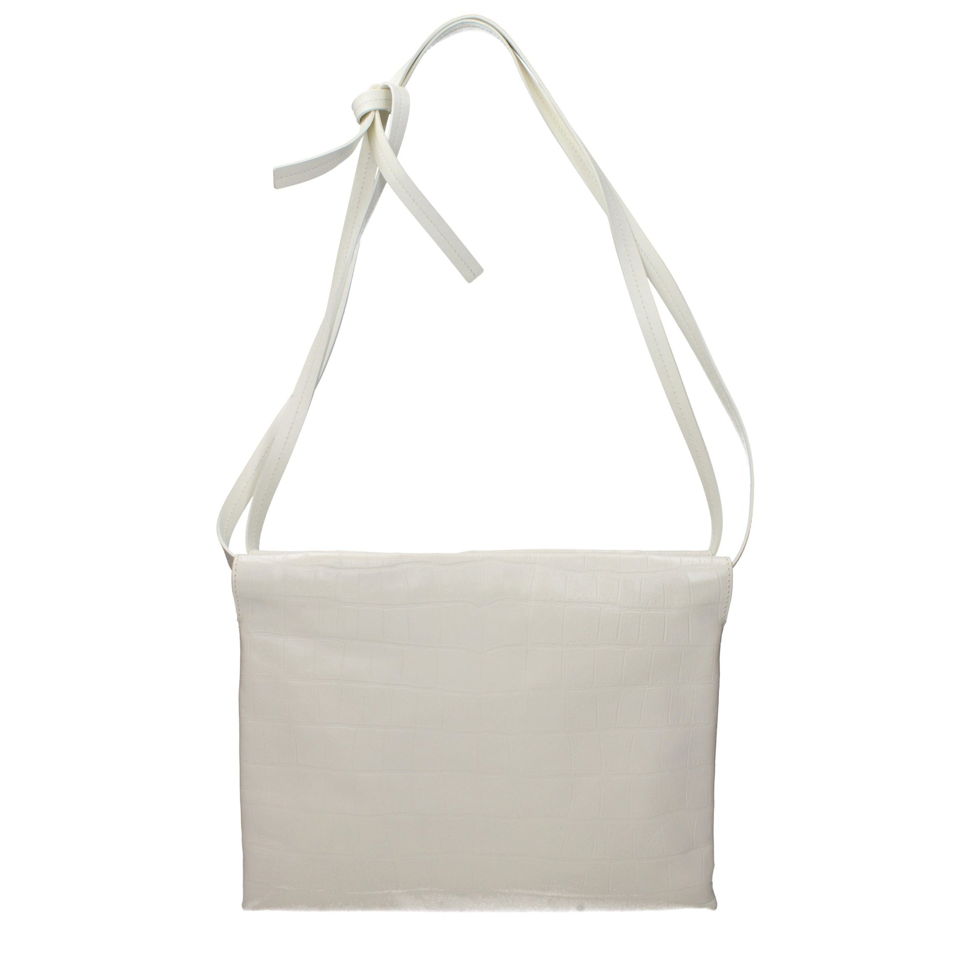 Beige Leather Crossbody Bag