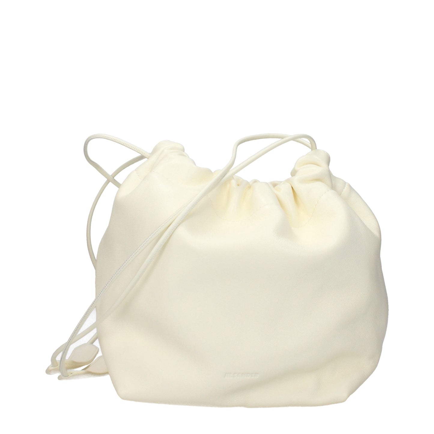 Beige Leather Shoulder Bag