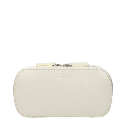 Beige Leather Crossbody Bag