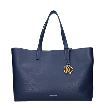 Blue Leather Shoulder Bag