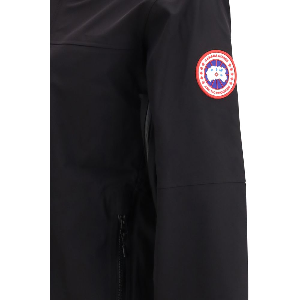 Black Polyester Rain Coat