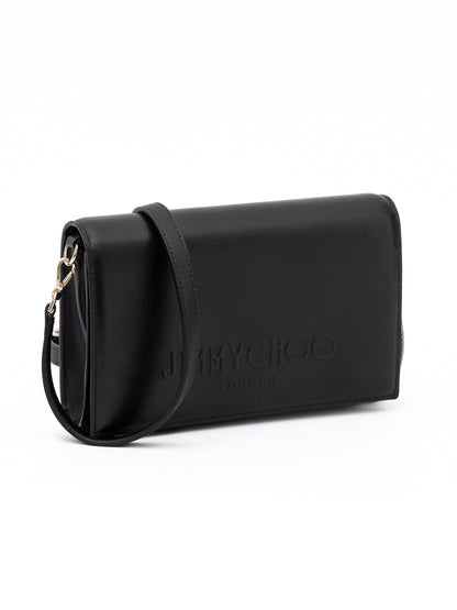 Black Avenue Leather Shoulder Strap Bag