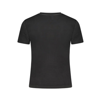 Black Cotton Womens T-Shirt