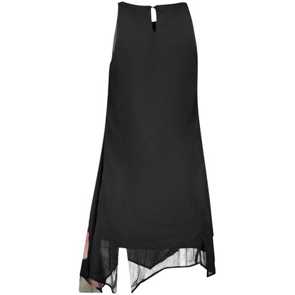 Black Polyester Women Dress