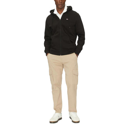 Black Cotton Hoodie