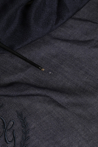Blue Cashmere Fringes Wrap Foulard 70cm x 200cm  Scarf Men