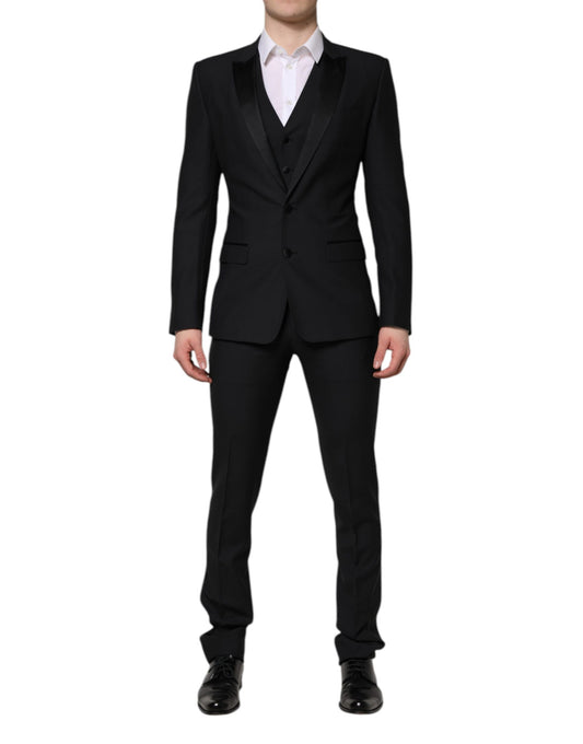 Dark Blue MARTINI 2 Buttons 3 Piece  Suit